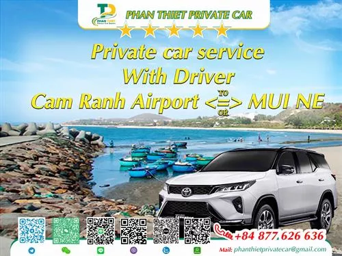 Car rental Cam Ranh <=> Mui Ne (private car with driver)